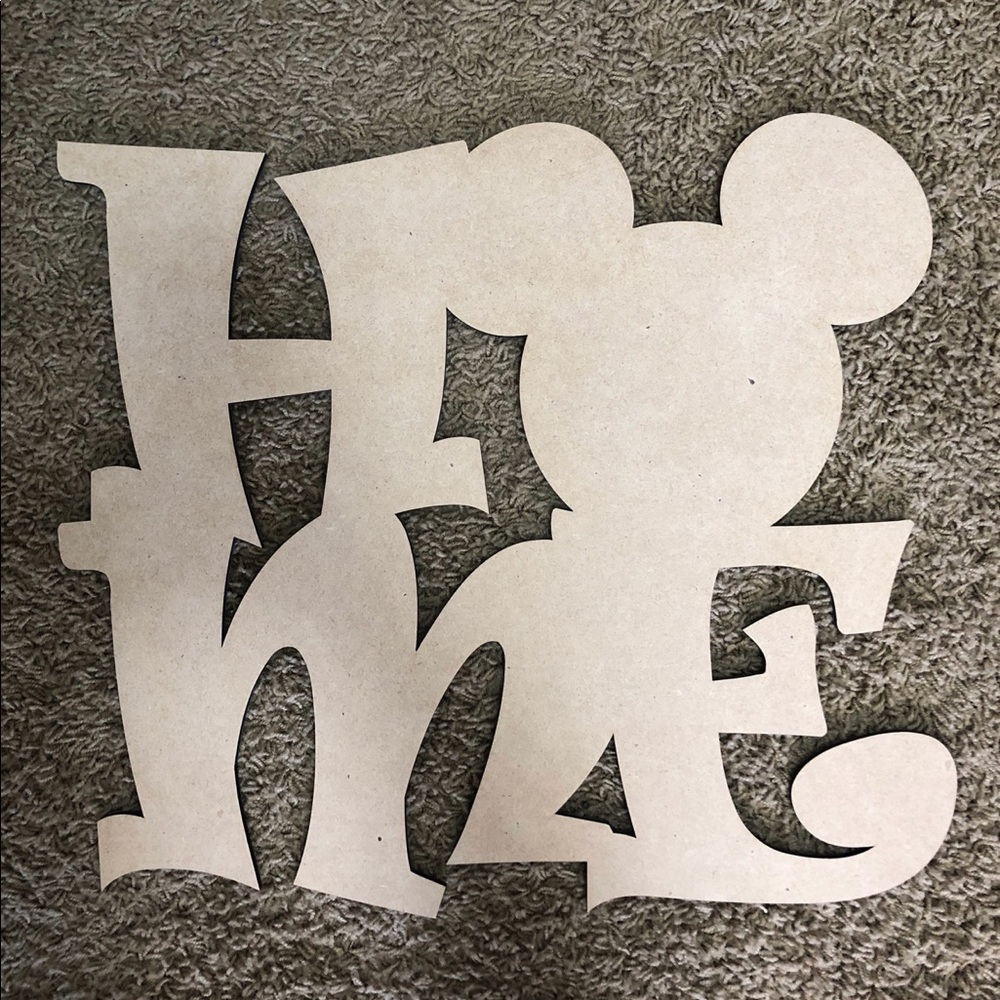 Wooden Disney door hanger